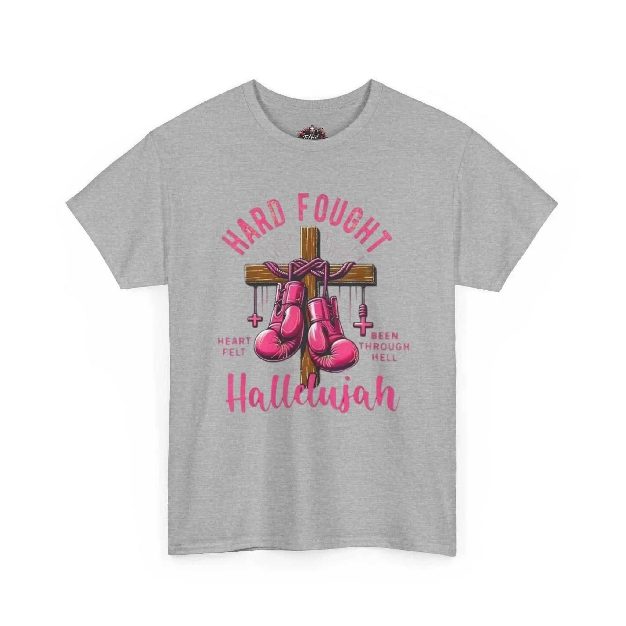 Hard fought Hallelujah Tee religious T-Shirt Printify