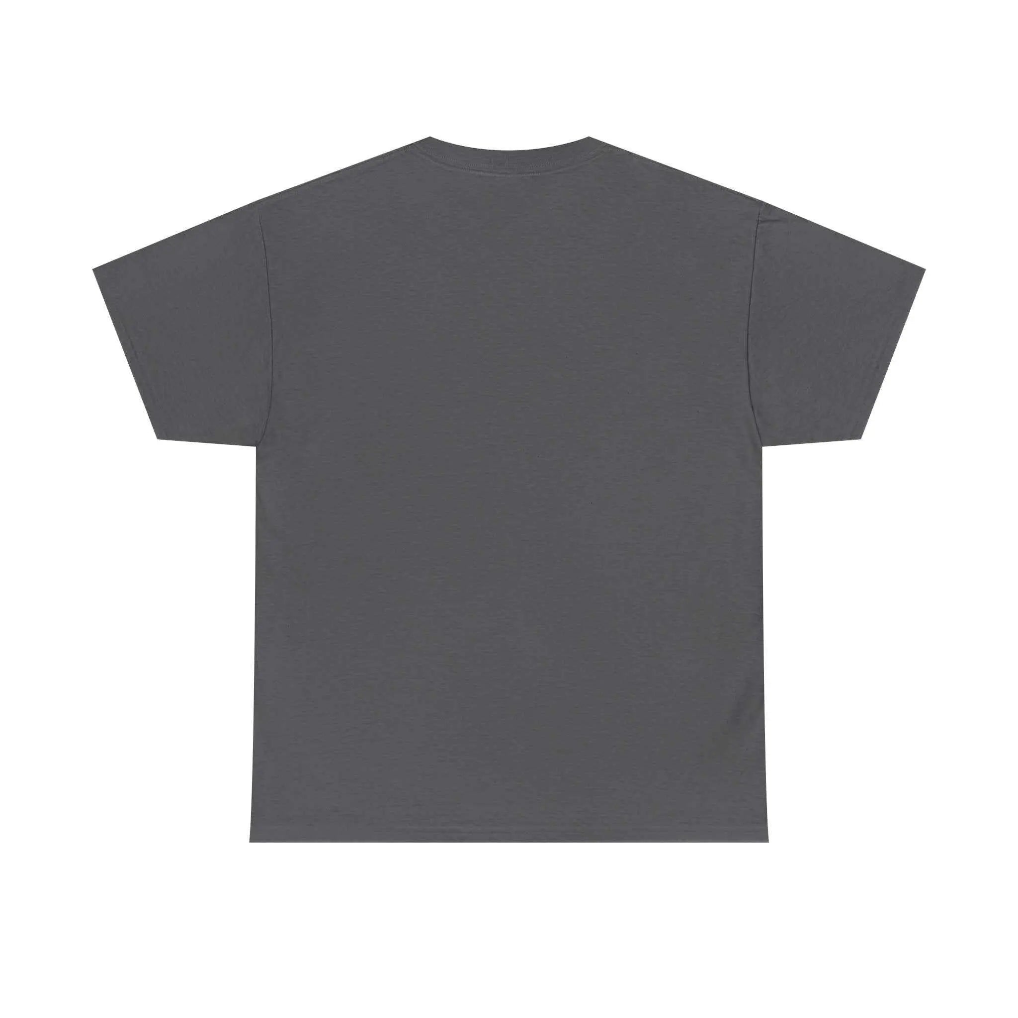 Pray Hard Tee — Urban Streetwear Christian Graphic T-Shirt back view in Charcoal color.