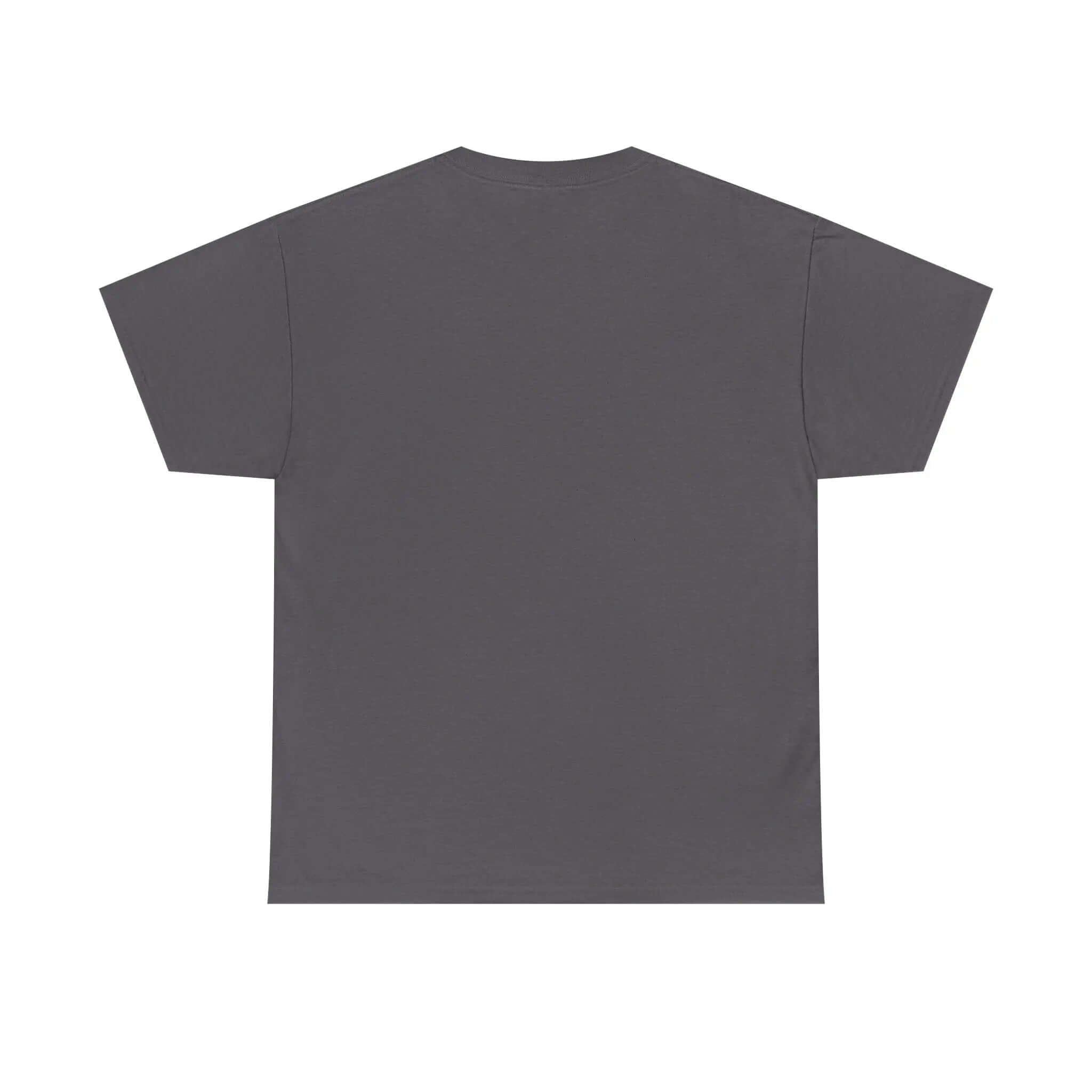 Back view of the All For His Glory TShirt — Christian Faith Graphic Tee in gray fabric.