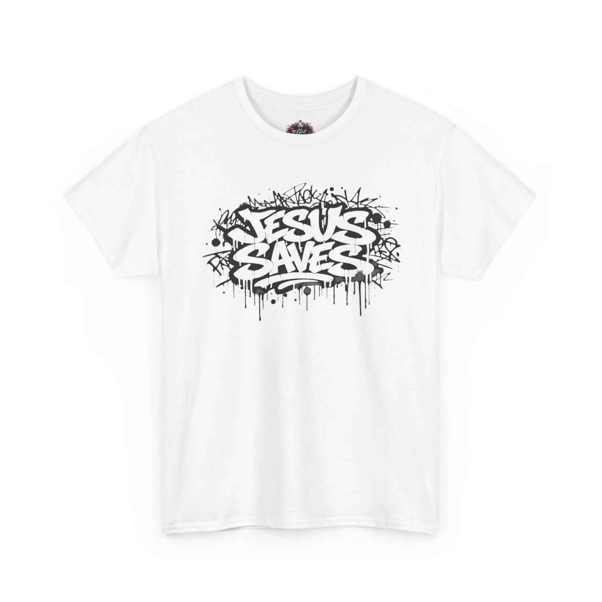 Jesus Saves Graffiti T-Shirt T-Shirt Printify