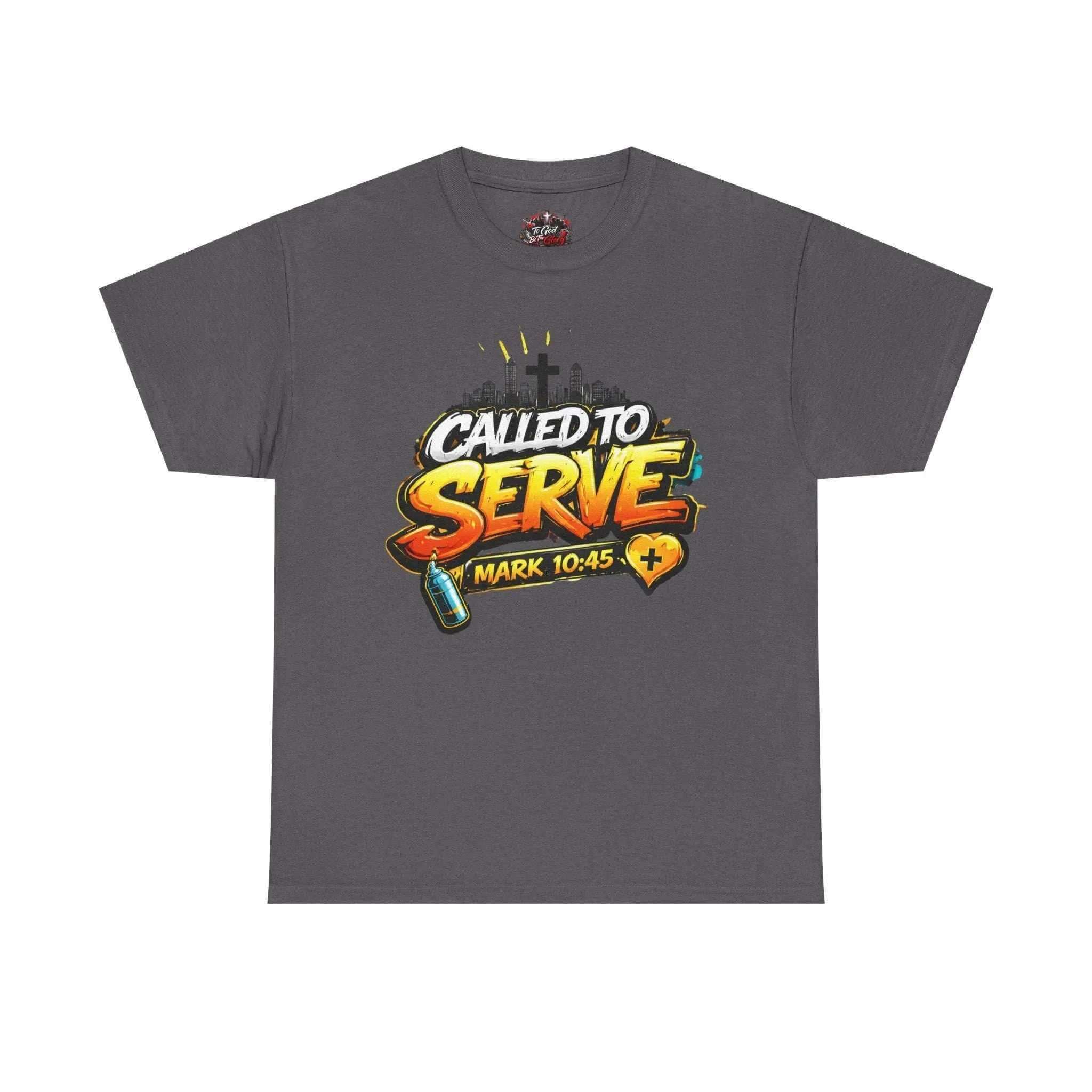 Called To Serve Tee Religious soft T-Shirt Printify Charcoal S