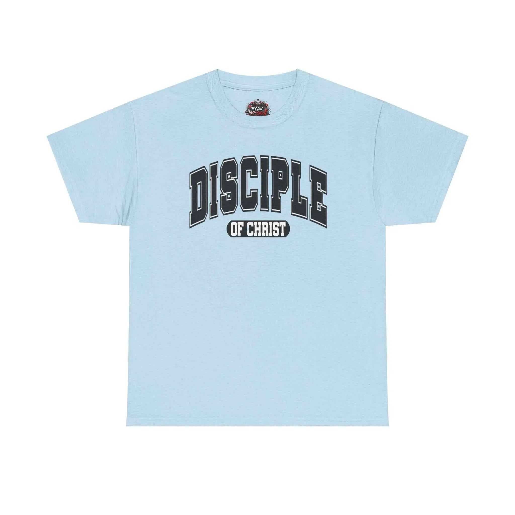 Disciple of Christ Tee — Christian Faith Inspirational T-Shirt T-Shirt Printify Light Blue S