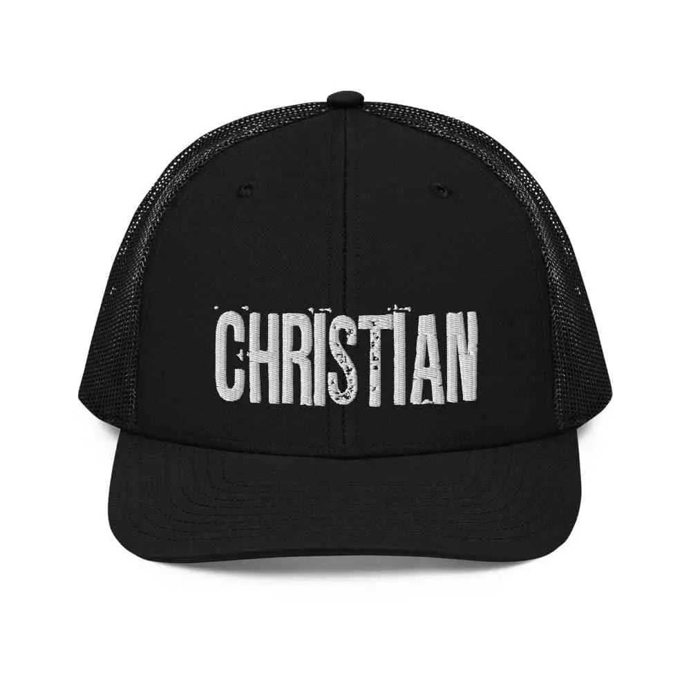 Christian Trucker Cap religious hat To God be The Glory Creations Black Unisex