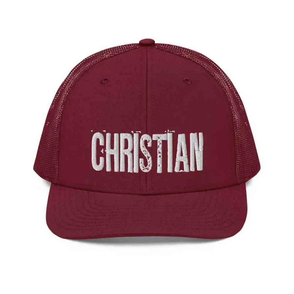 Christian Trucker Cap religious hat To God be The Glory Creations Cardinal Unisex