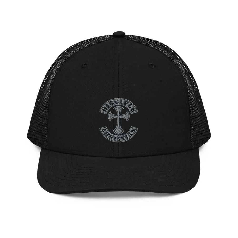 Disciple Trucker Cap religious one size hat To God be The Glory Creations Black