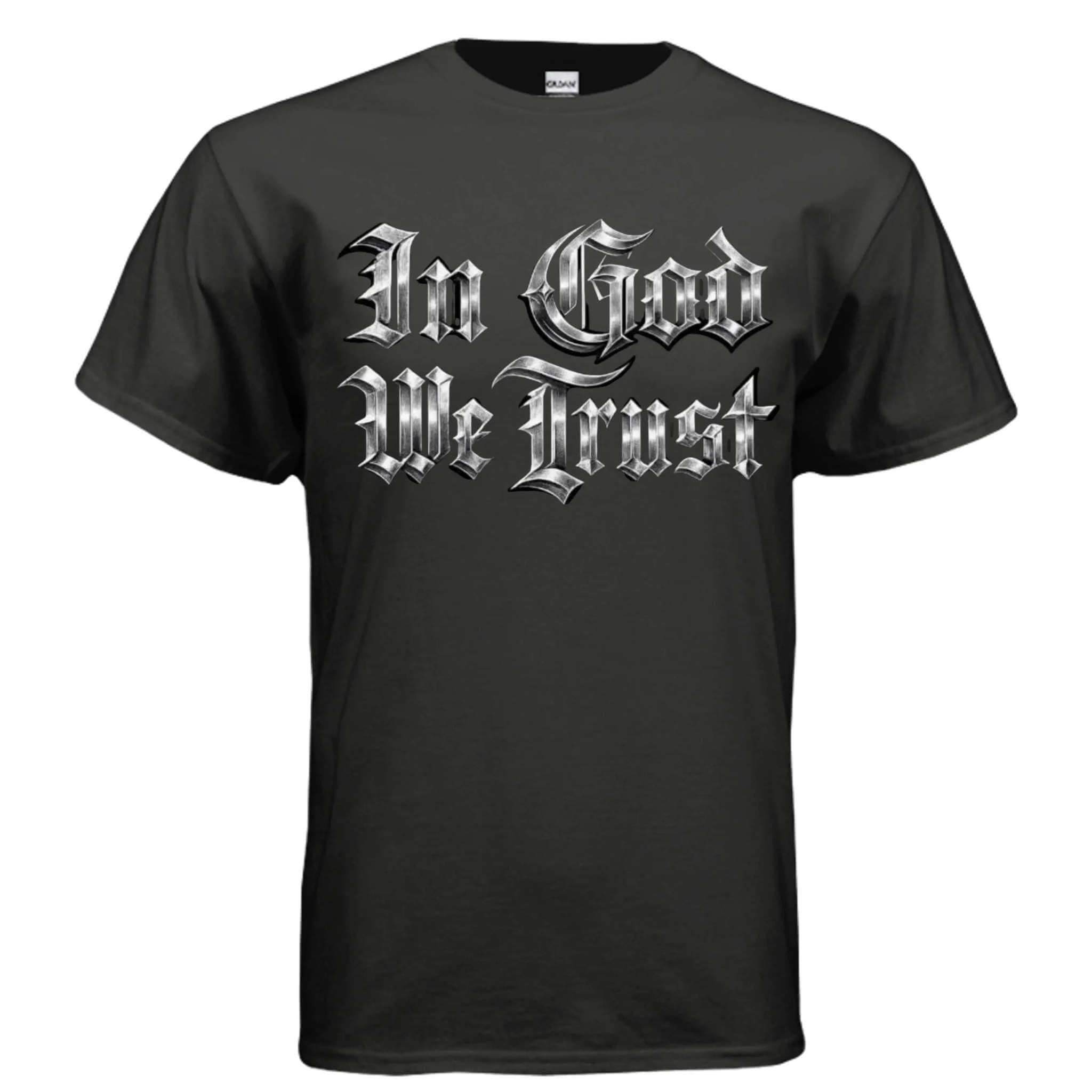 In God we trust T-Shirt To God be The Glory Creations BLACK S