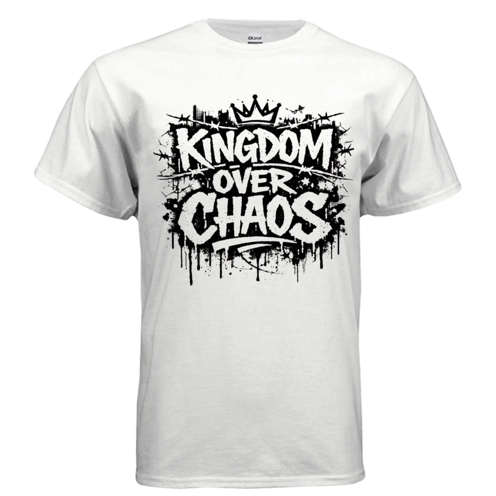Kingdom over Chaos T-Shirt To God be The Glory Creations WHITE S