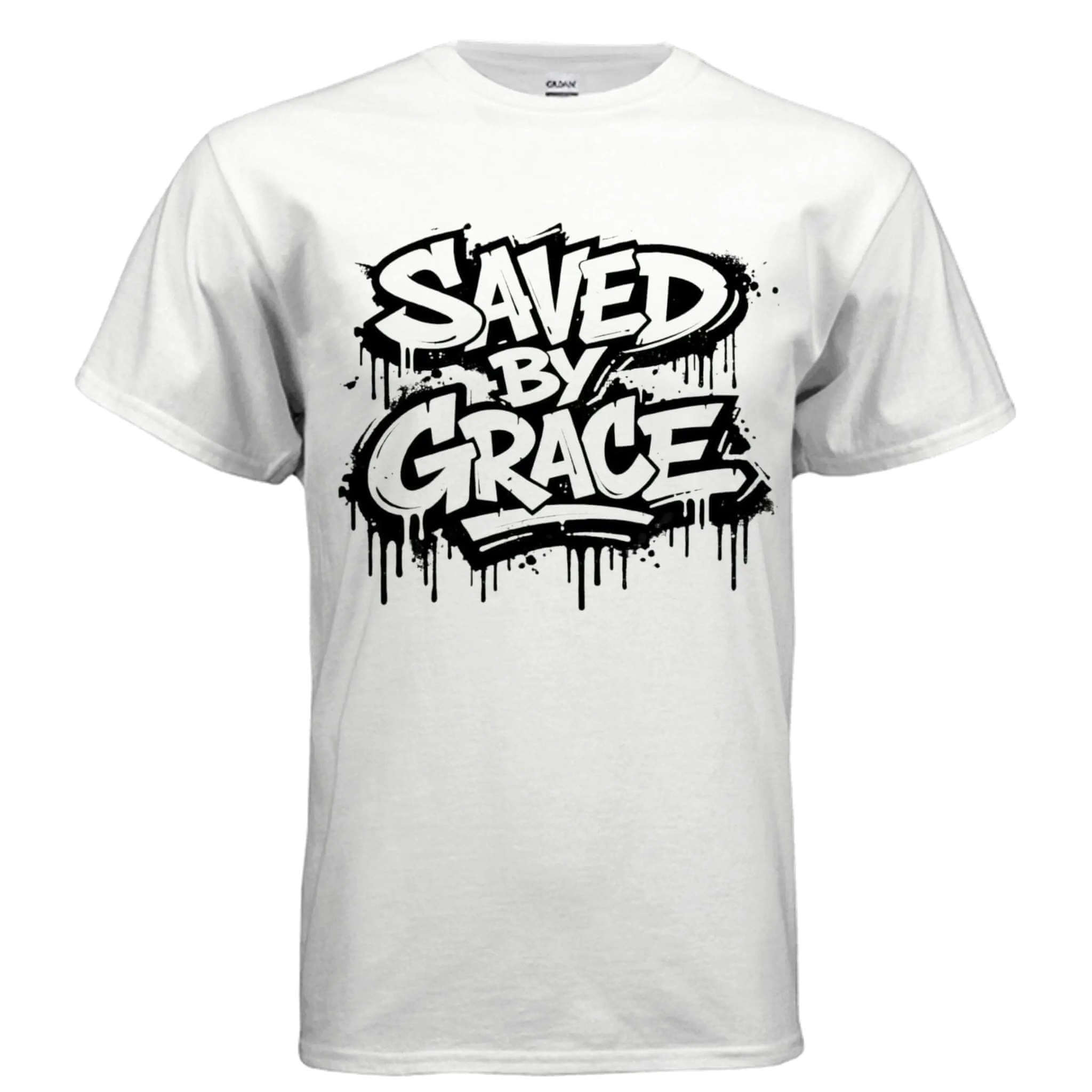 Saved by grace religious unisex T-Shirt To God be The Glory Creations WHITE S