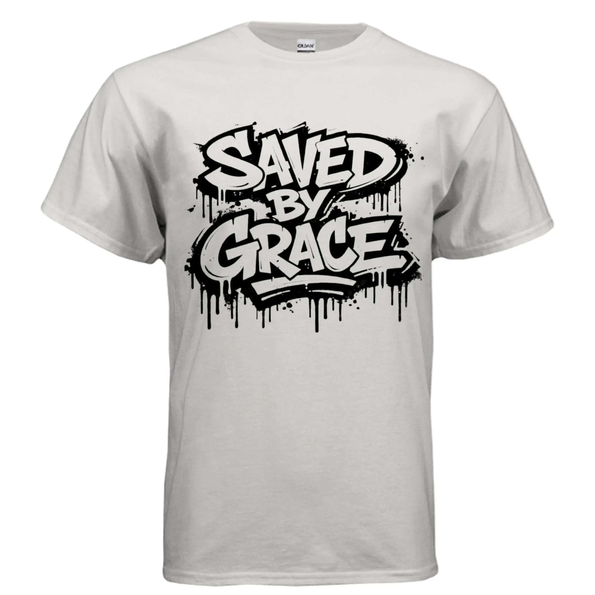 Saved by grace religious unisex T-Shirt To God be The Glory Creations ICE GREY S