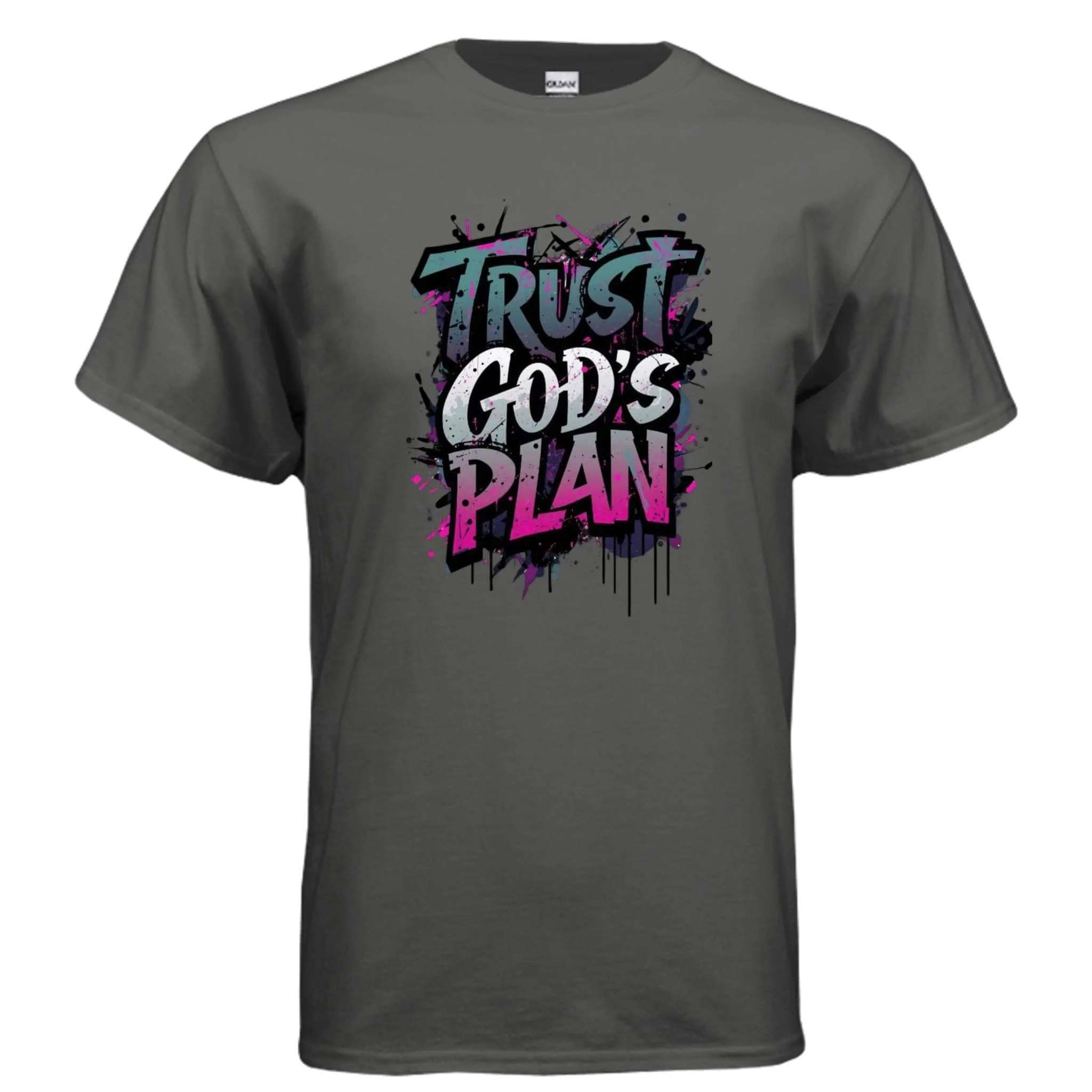 Trust Gods Plan religious T-shirt T-Shirt To God be The Glory Creations CHARCOAL S
