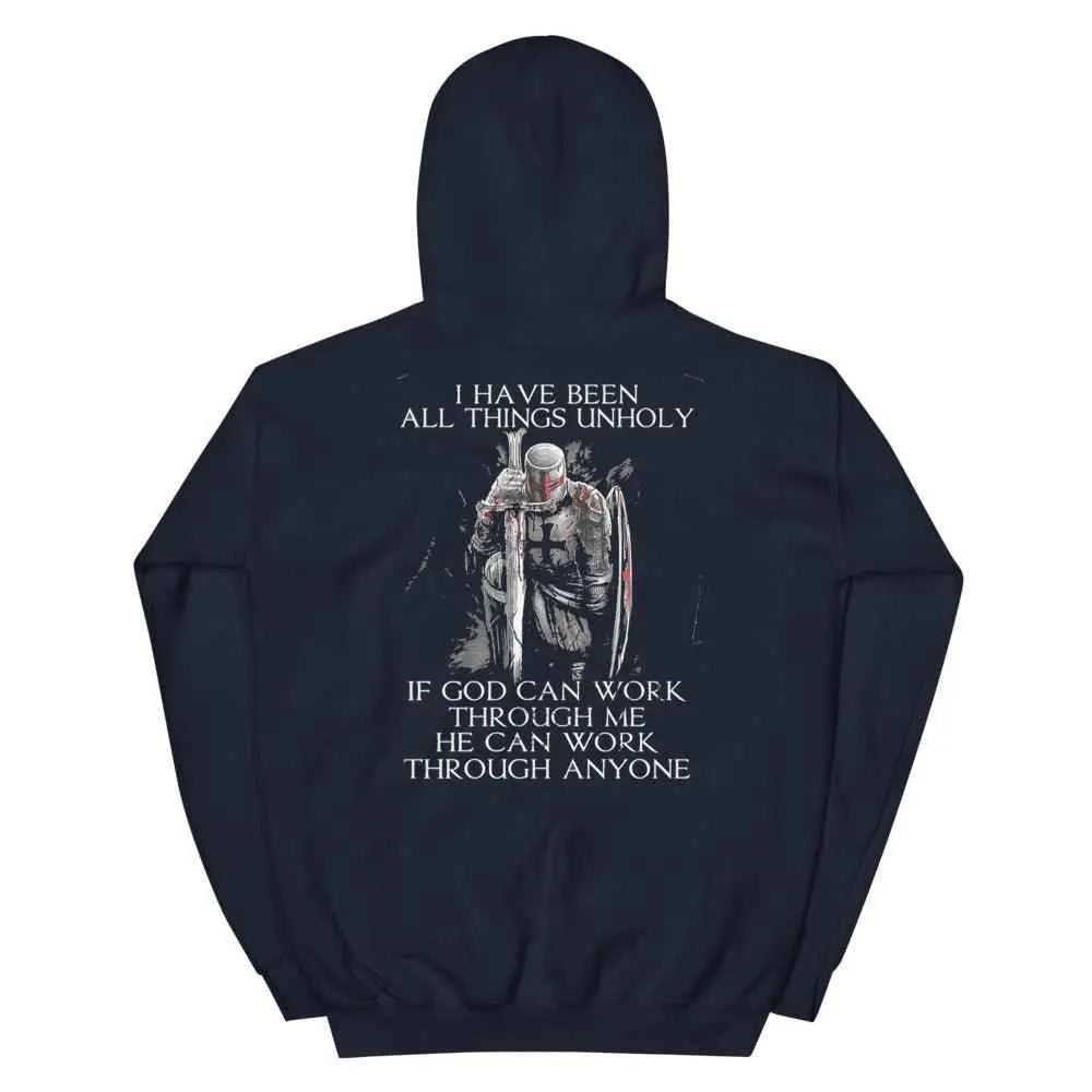 God Can Unisex Hoodie religious To God be The Glory Creations Navy S