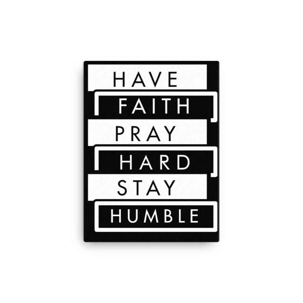 Have faith Canvas religious art To God be The Glory Creations 12″×16″