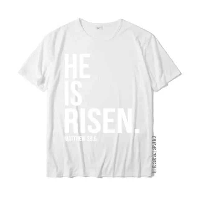 He Is Risen T-shirt religious unisex To God be The Glory Creations white XS