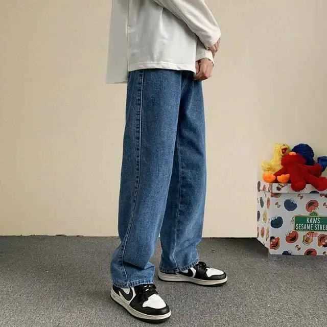 Hip Hop loose fit Jeans very durable To God be The Glory Creations Blue Asia XXL (72.5-80kg)