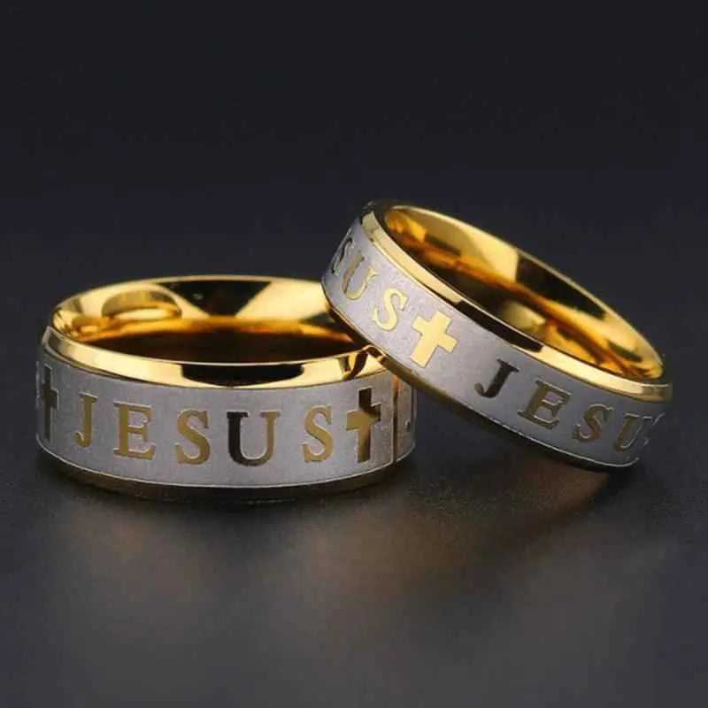 Jesus Cross Ring strong and durable To God be The Glory Creations