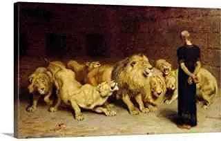 Jesus Lion And Lamb Canvas Art Decor To God be The Glory Creations 30x40cm no frame 9 CN