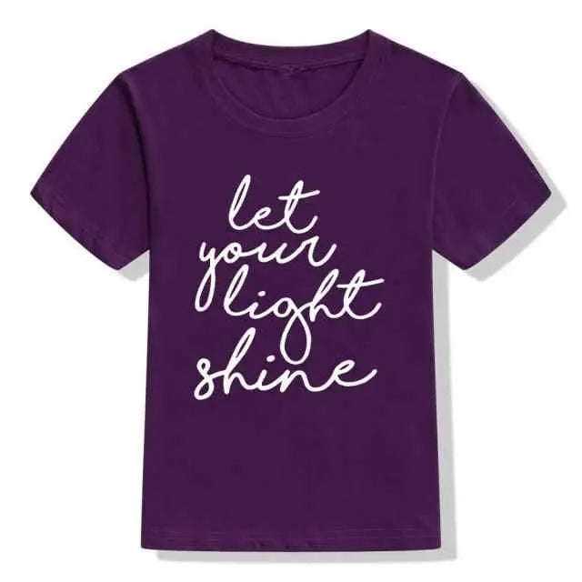 Let Your Light Shine Kids Shirt To God be The Glory Creations
