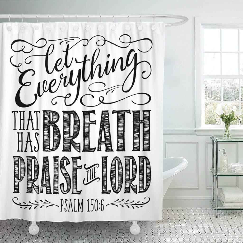Psalms Let Everything Shower Curtain To God be The Glory Creations