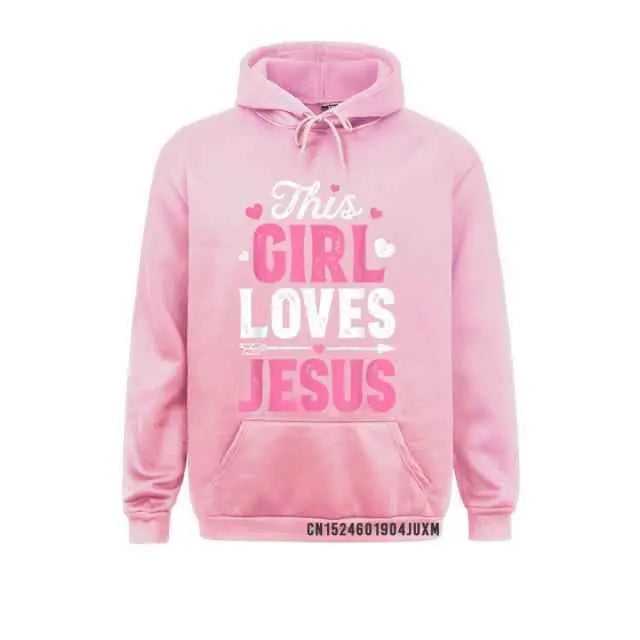This Girl Loves Jesus Hoodie Heavy To God be The Glory Creations Pink XXL