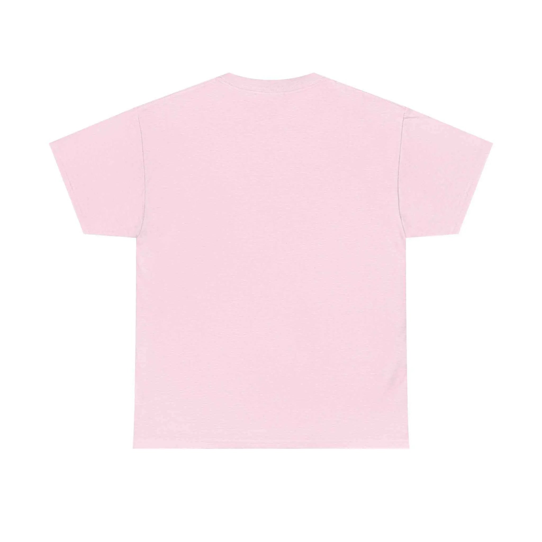 Back view of the Pray Hard Tee — Urban Streetwear Christian Graphic T-Shirt in Light Pink, perfect for stylish, faith-inspired wear.