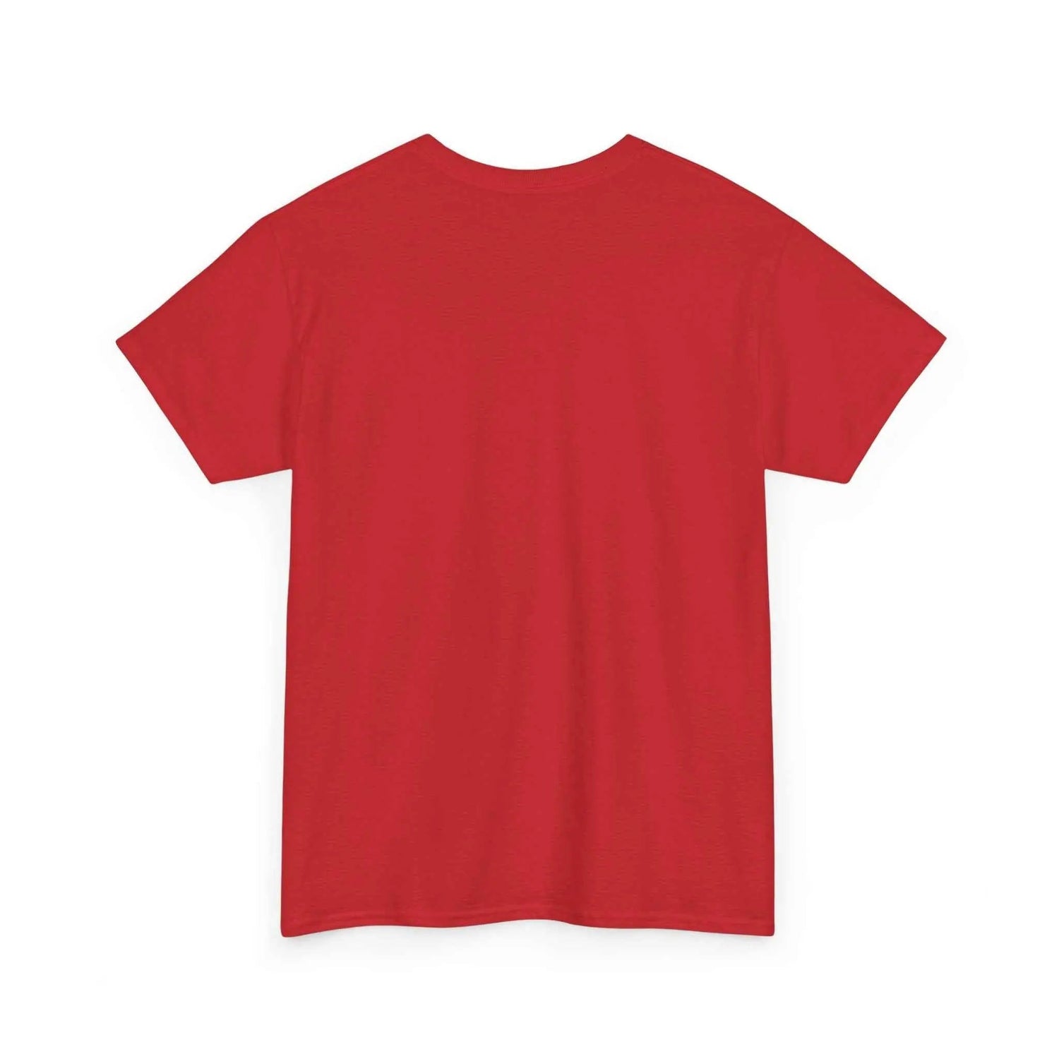 Back view of the Pray Hard Tee — Urban Streetwear Christian Graphic T-Shirt in vibrant red color.