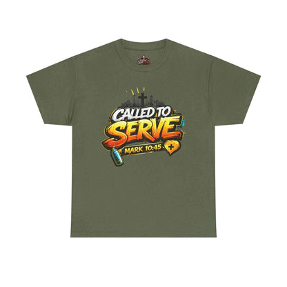 Called To Serve Tee Religious soft T-Shirt Printify Military Green S