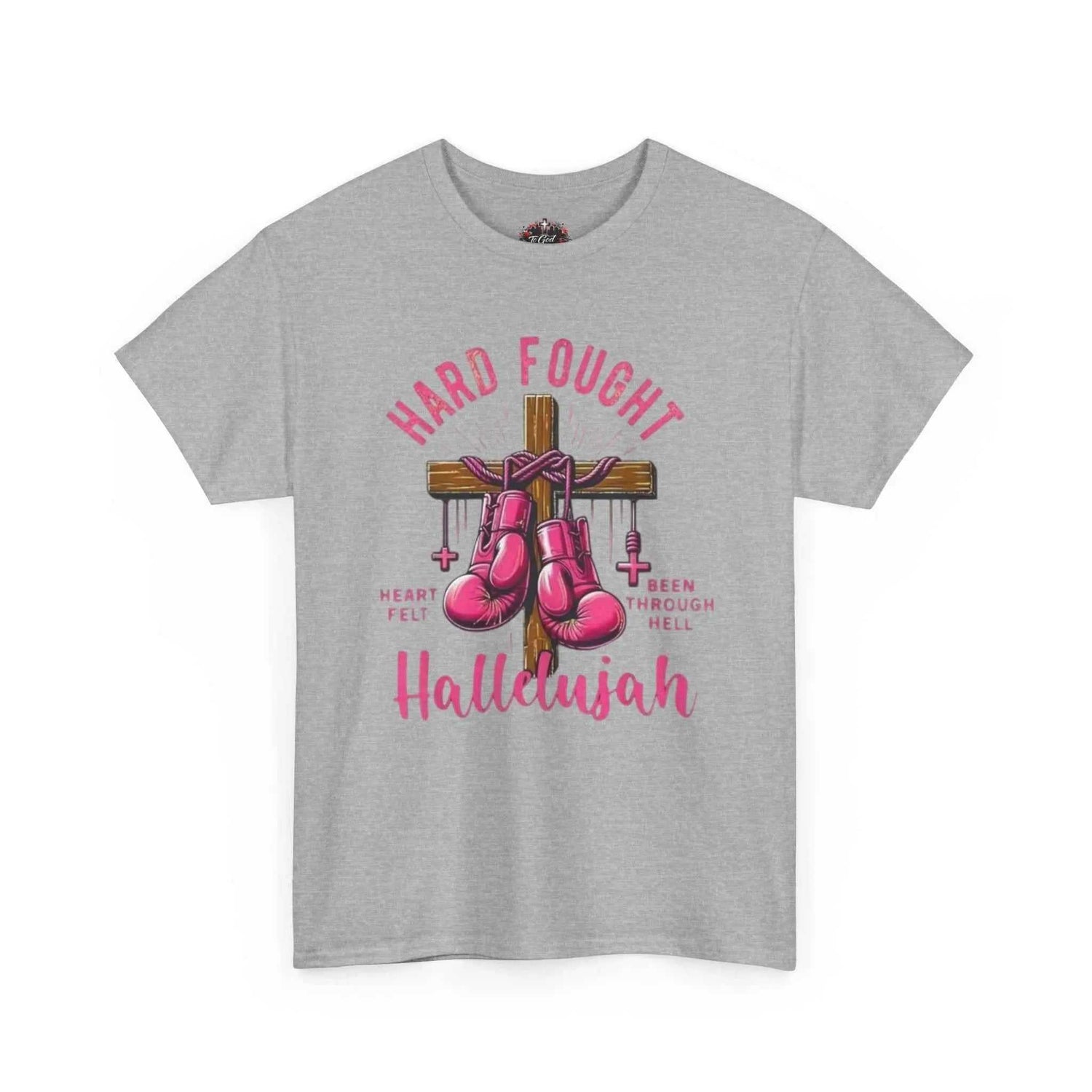 Hard fought Hallelujah Tee religious T-Shirt Printify
