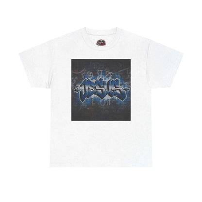 Graffiti Style Jesus Religious Tee T-Shirt Printify White S