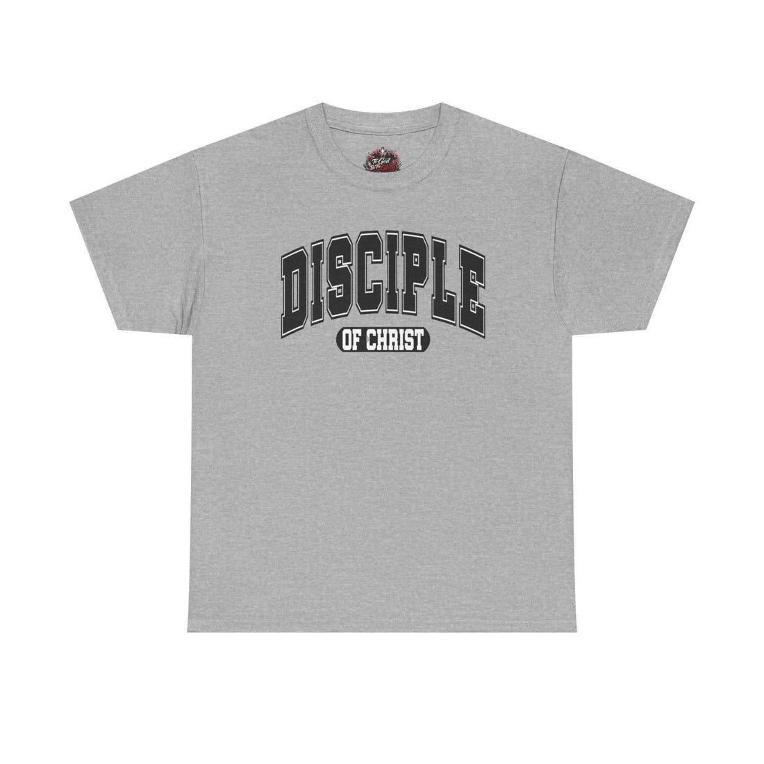 Disciple of Christ Tee — Christian Faith Inspirational T-Shirt T-Shirt Printify Sport Grey S