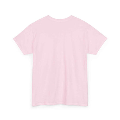 Back view of the Jesus Saves Graffiti T-Shirt in pink color, showcasing its classic fit and soft fabric.