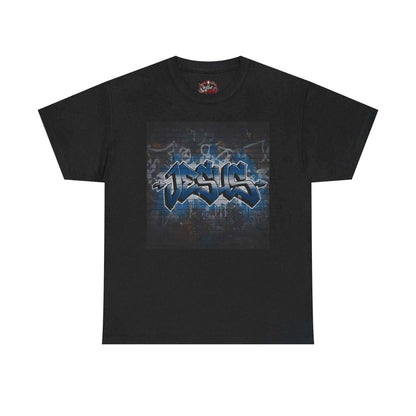 Graffiti Style Jesus Religious Tee T-Shirt Printify Black S
