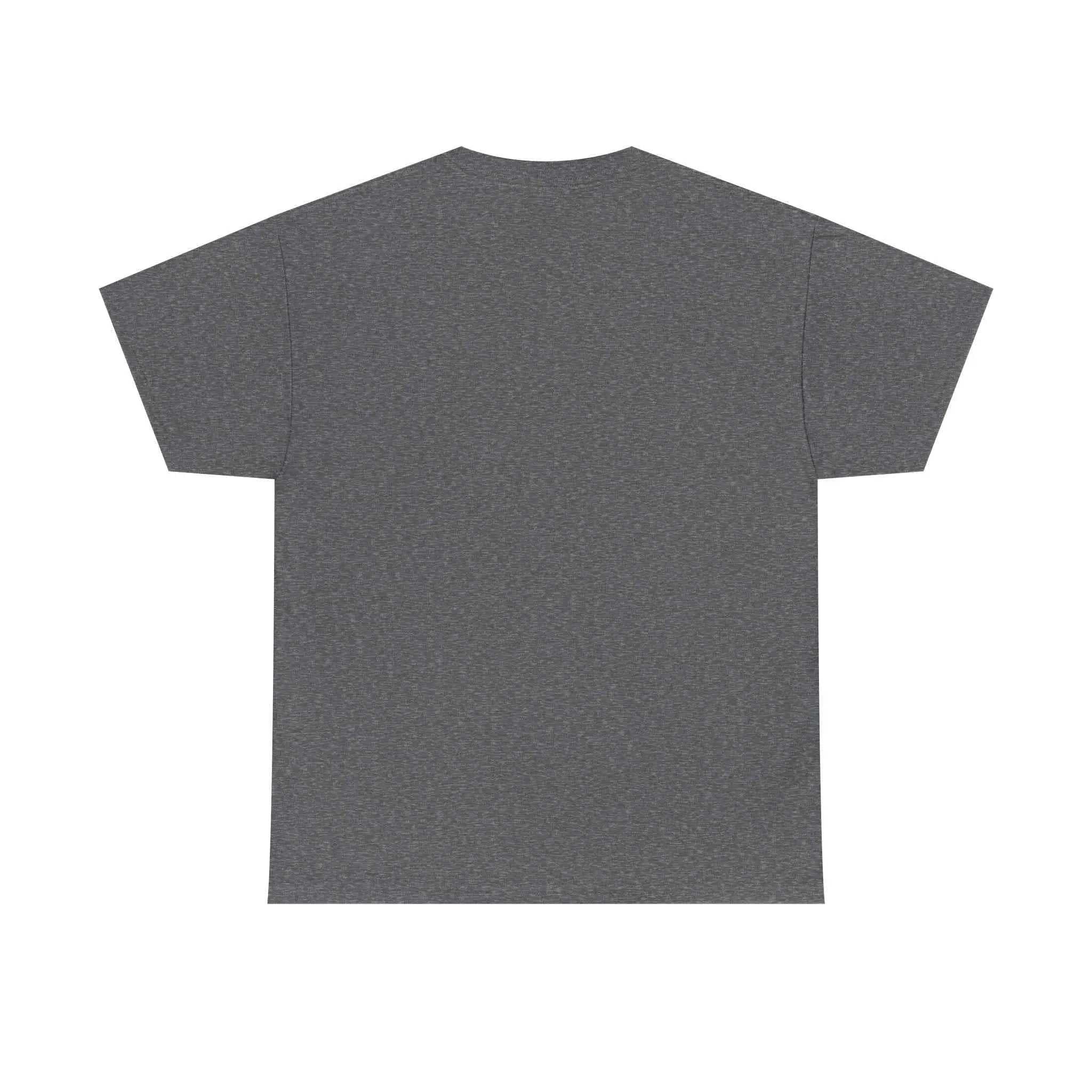 Back view of the Hard fought Hallelujah Tee religious in dark grey, showcasing its classic fit and premium cotton.