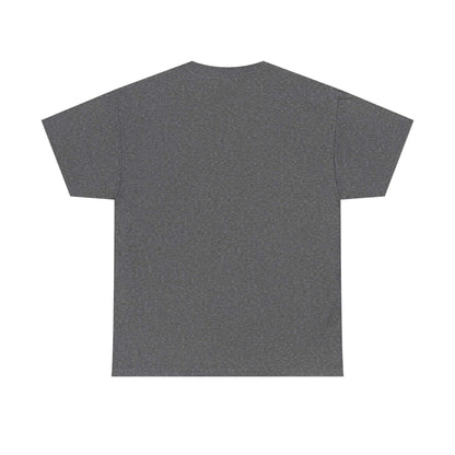 Back view of the Hard fought Hallelujah Tee religious in dark grey, showcasing its classic fit and premium cotton.