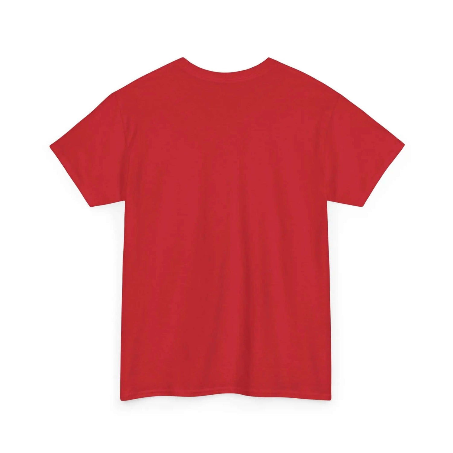 Back view of the All For His Glory TShirt — Christian Faith Graphic Tee in vibrant red color.