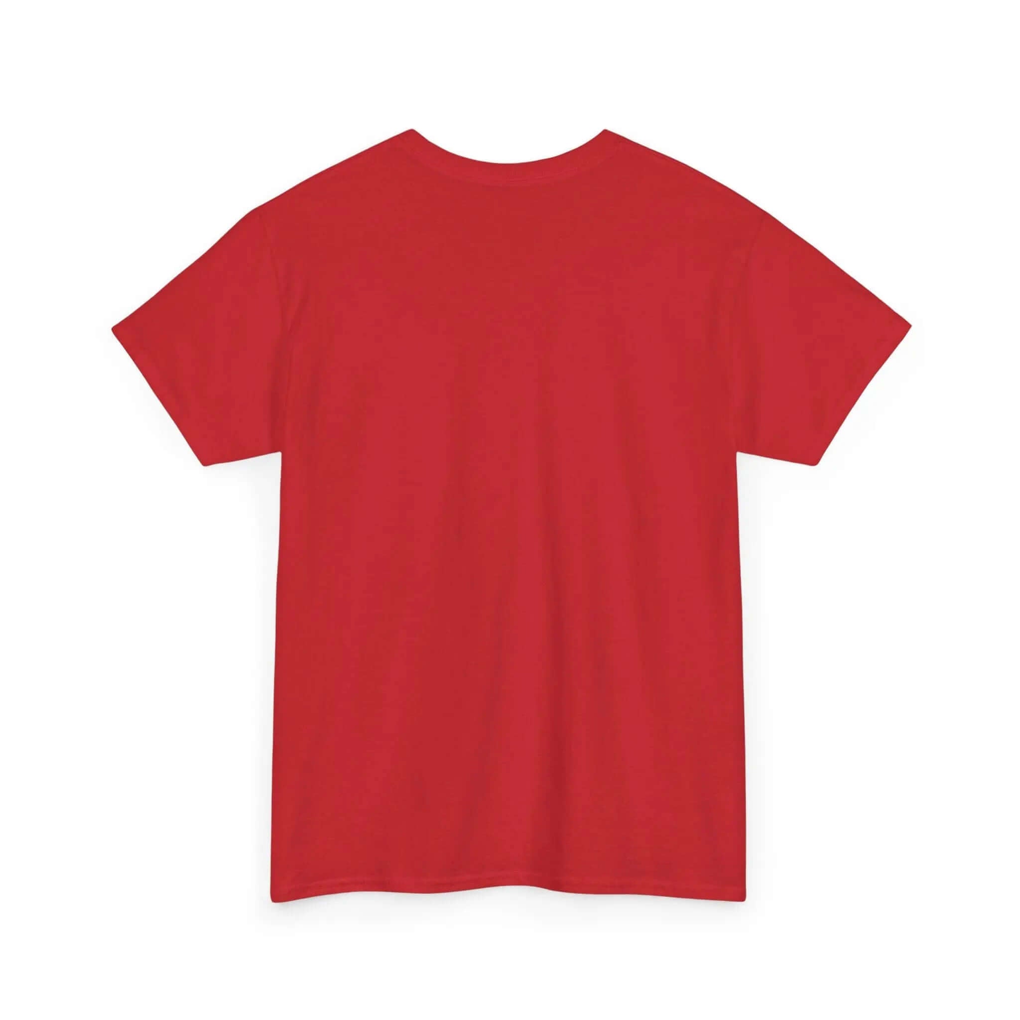 Back view of the All For His Glory TShirt — Christian Faith Graphic Tee in vibrant red color.