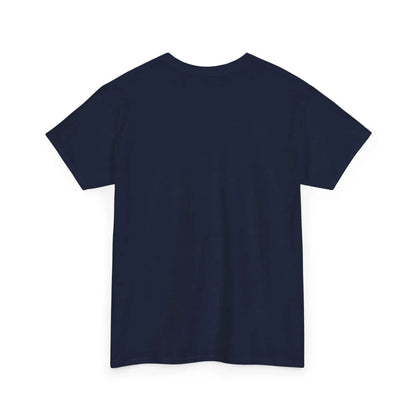 Back view of the Graffiti Style Jesus Religious Tee in navy color.