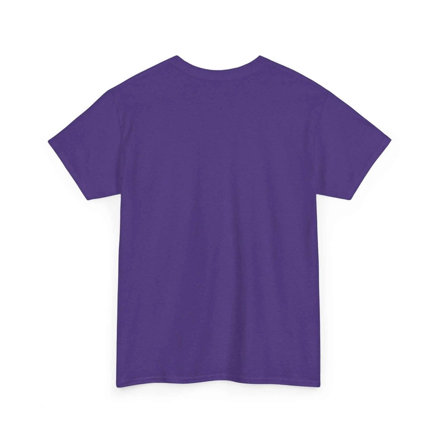 Back view of the Hard fought Hallelujah Tee religious in vibrant purple color.