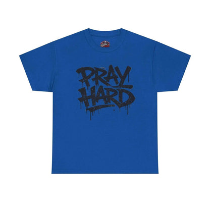 Pray Hard Tee — Urban Streetwear Christian Graphic T-Shirt T-Shirt Printify Royal S