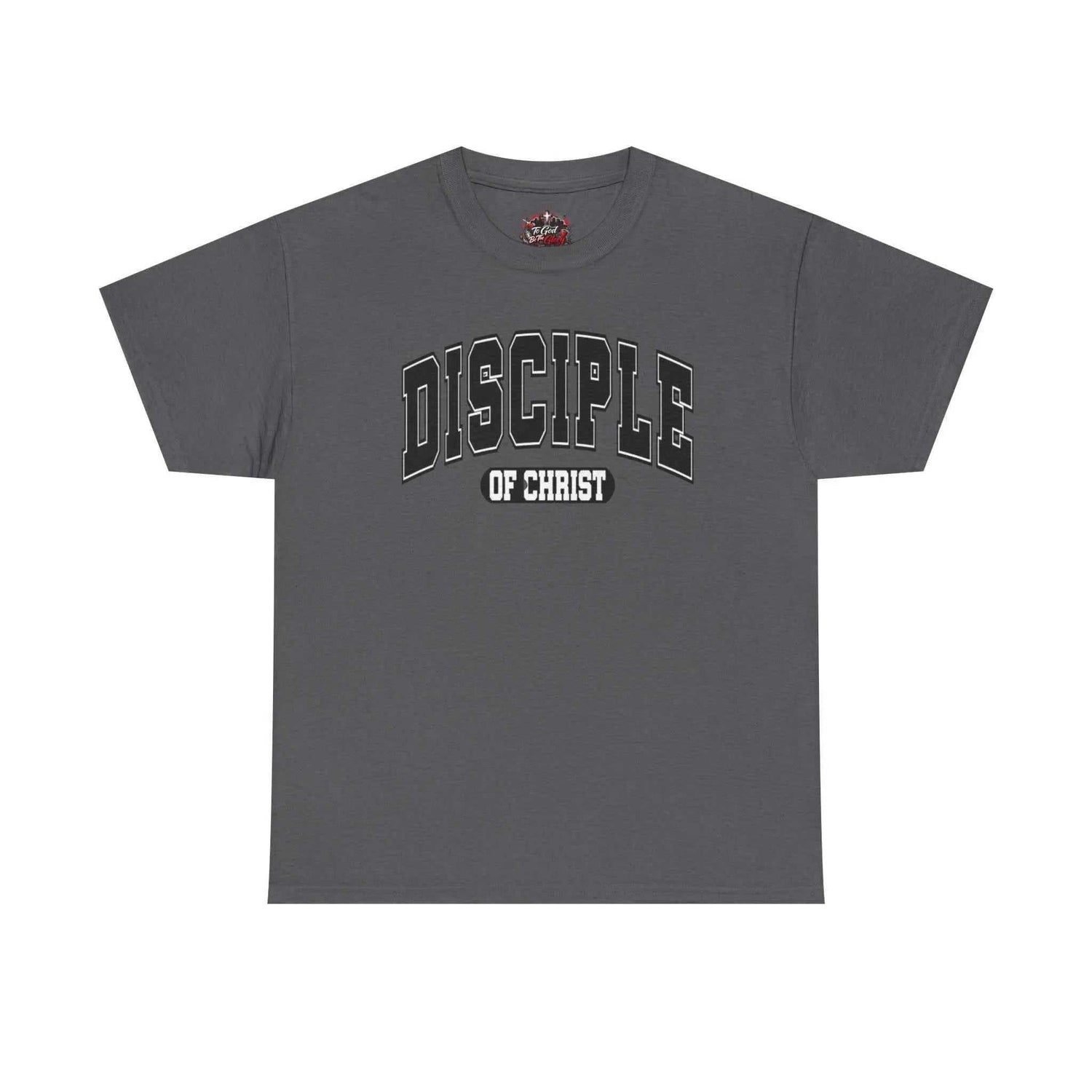 Disciple of Christ Tee — Christian Faith Inspirational T-Shirt T-Shirt Printify Charcoal S