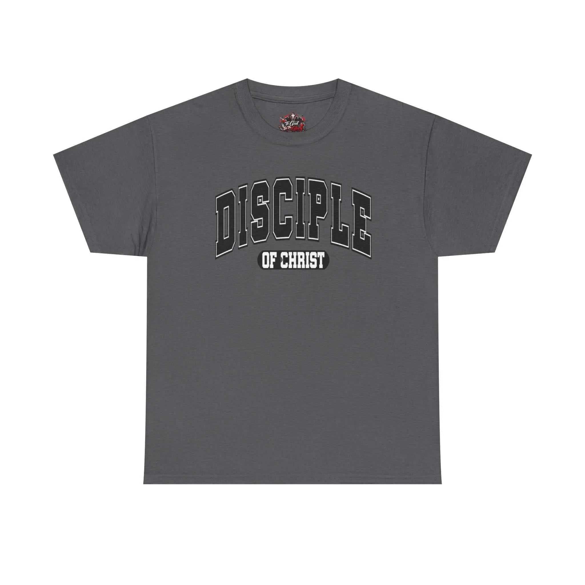 Disciple of Christ Tee — Christian Faith Inspirational T-Shirt T-Shirt Printify Charcoal S