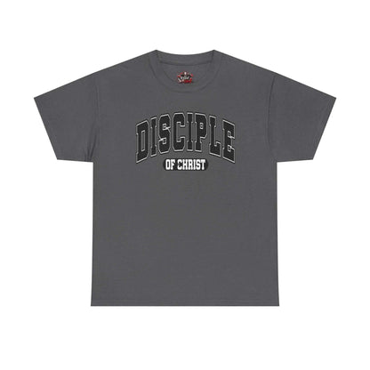 Disciple of Christ Tee — Christian Faith Inspirational T-Shirt T-Shirt Printify Charcoal S