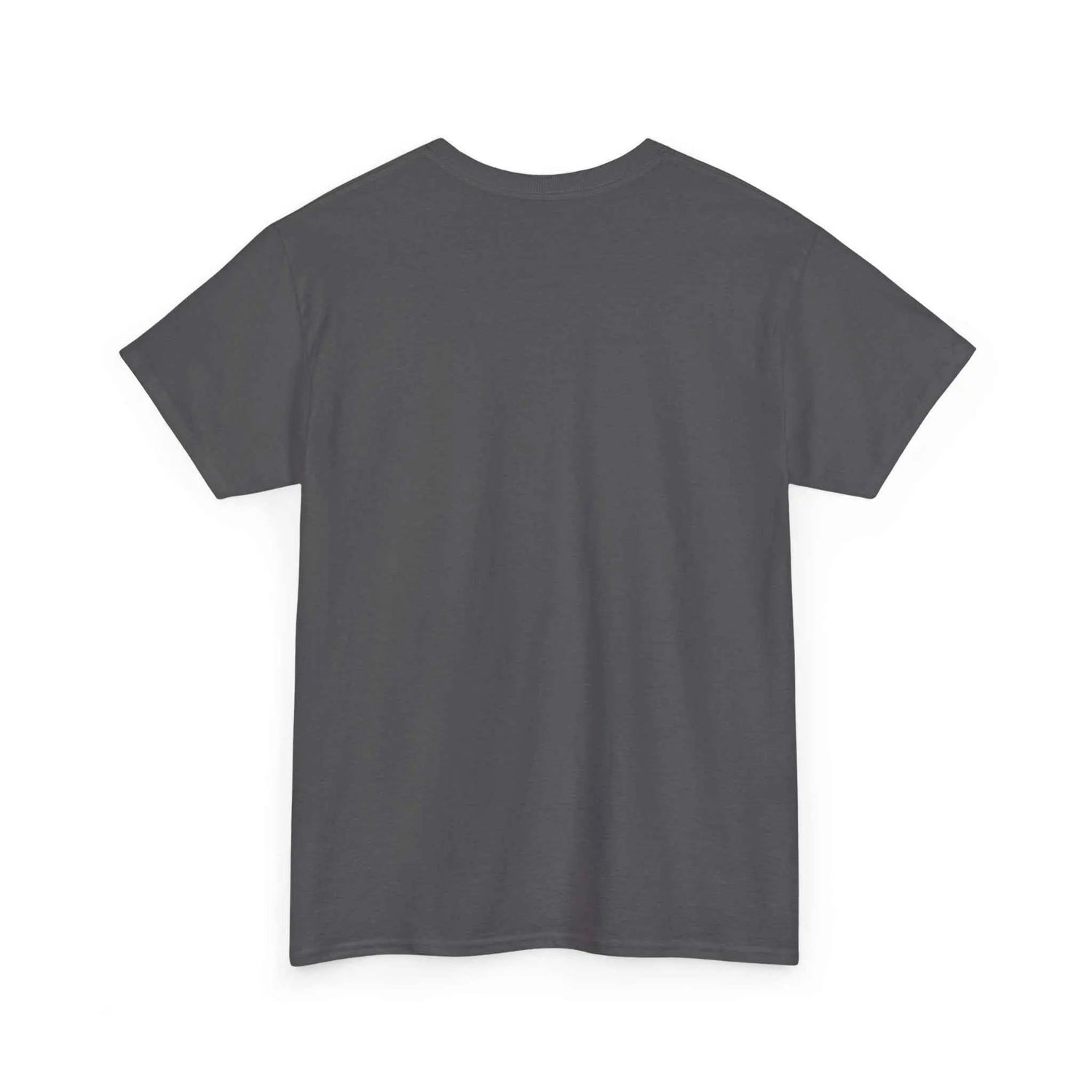 Back view of the Pray Hard Tee — Urban Streetwear Christian Graphic T-Shirt in Charcoal color.