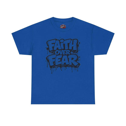 Faith over Fear T‑Shirt T-Shirt Printify Royal S