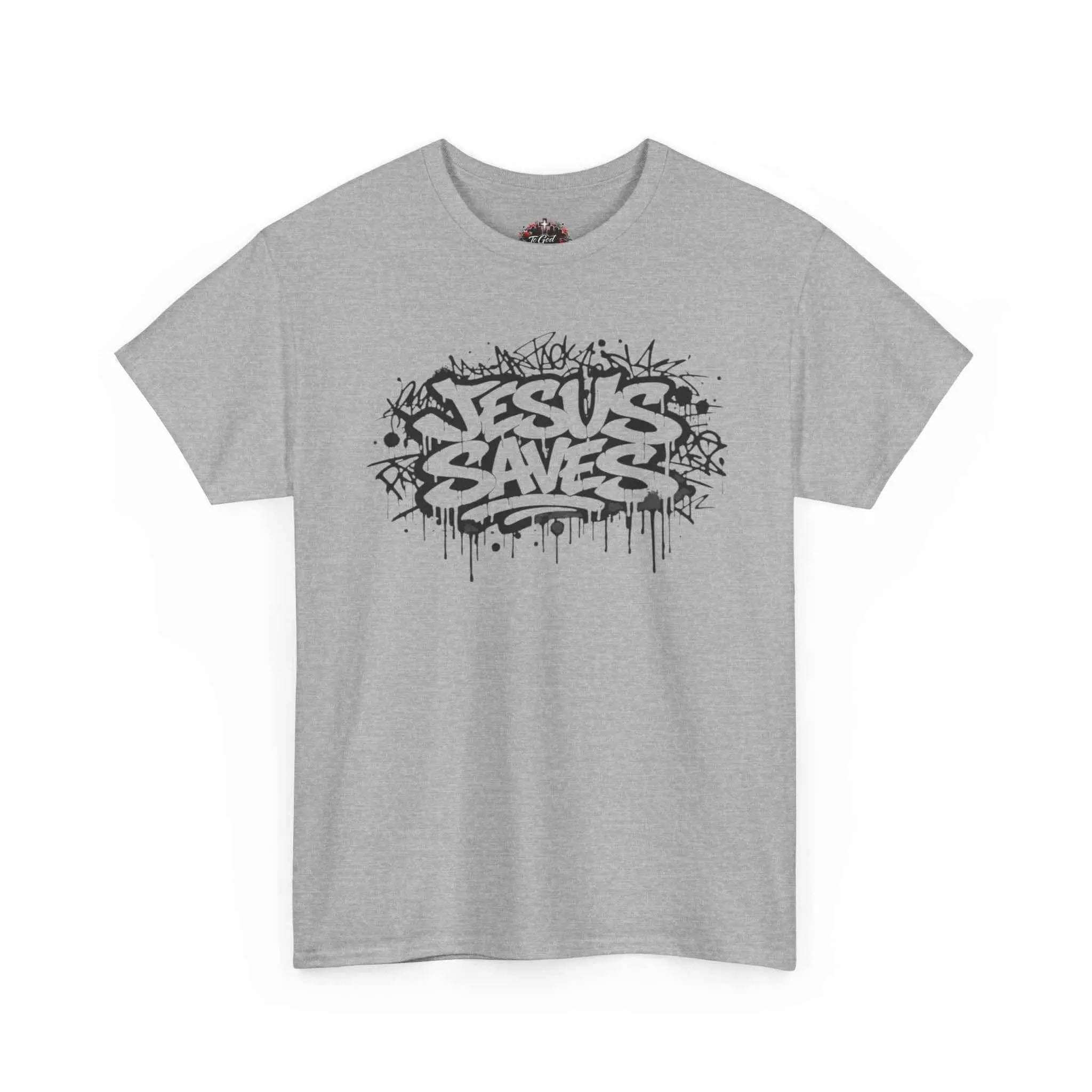 Jesus Saves Graffiti T-Shirt T-Shirt Printify