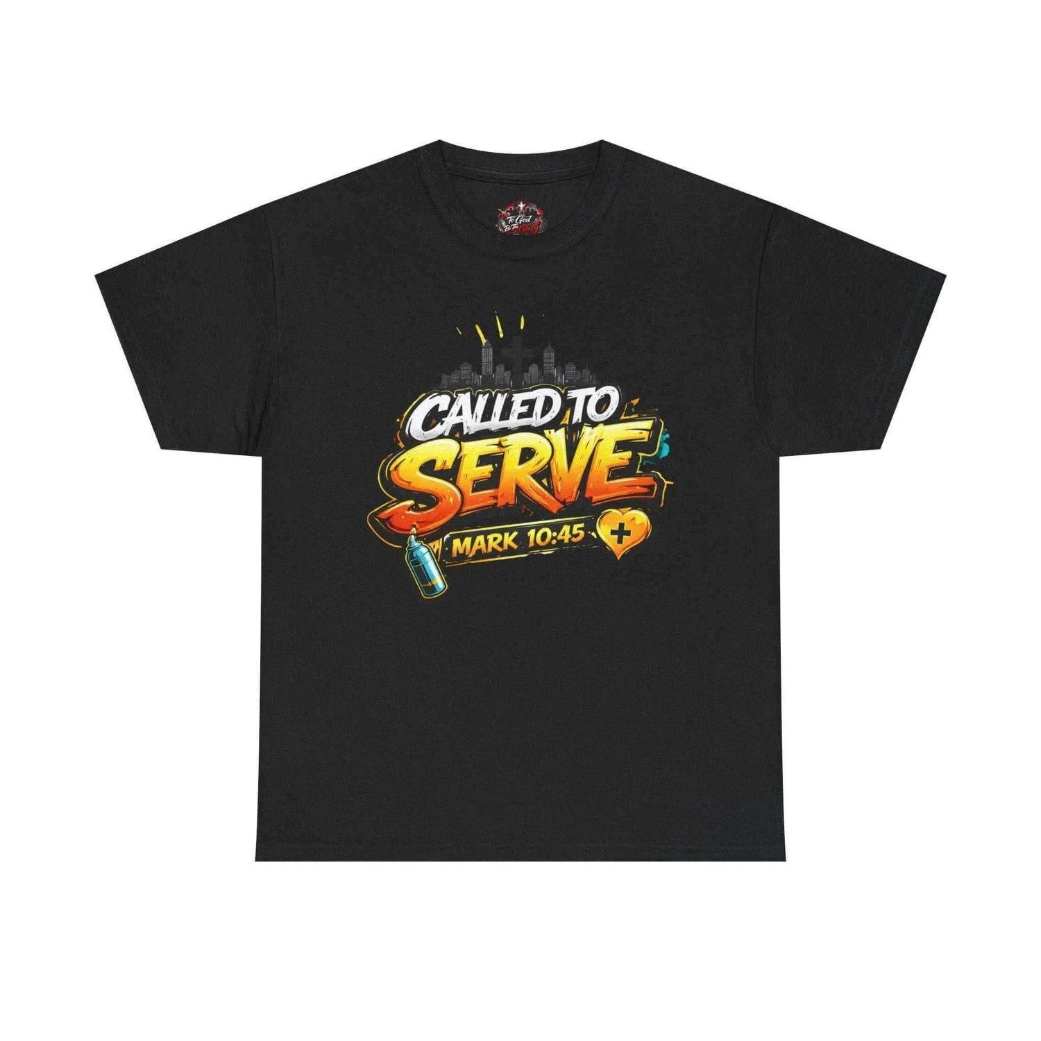 Called To Serve Tee Religious soft T-Shirt Printify Black S