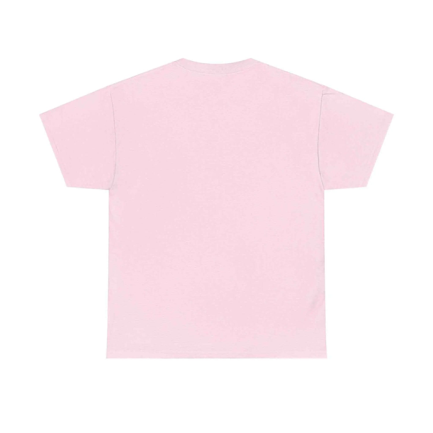 Back view of a pink Jesus Saves Graffiti T-Shirt showcasing its simple design and classic fit.