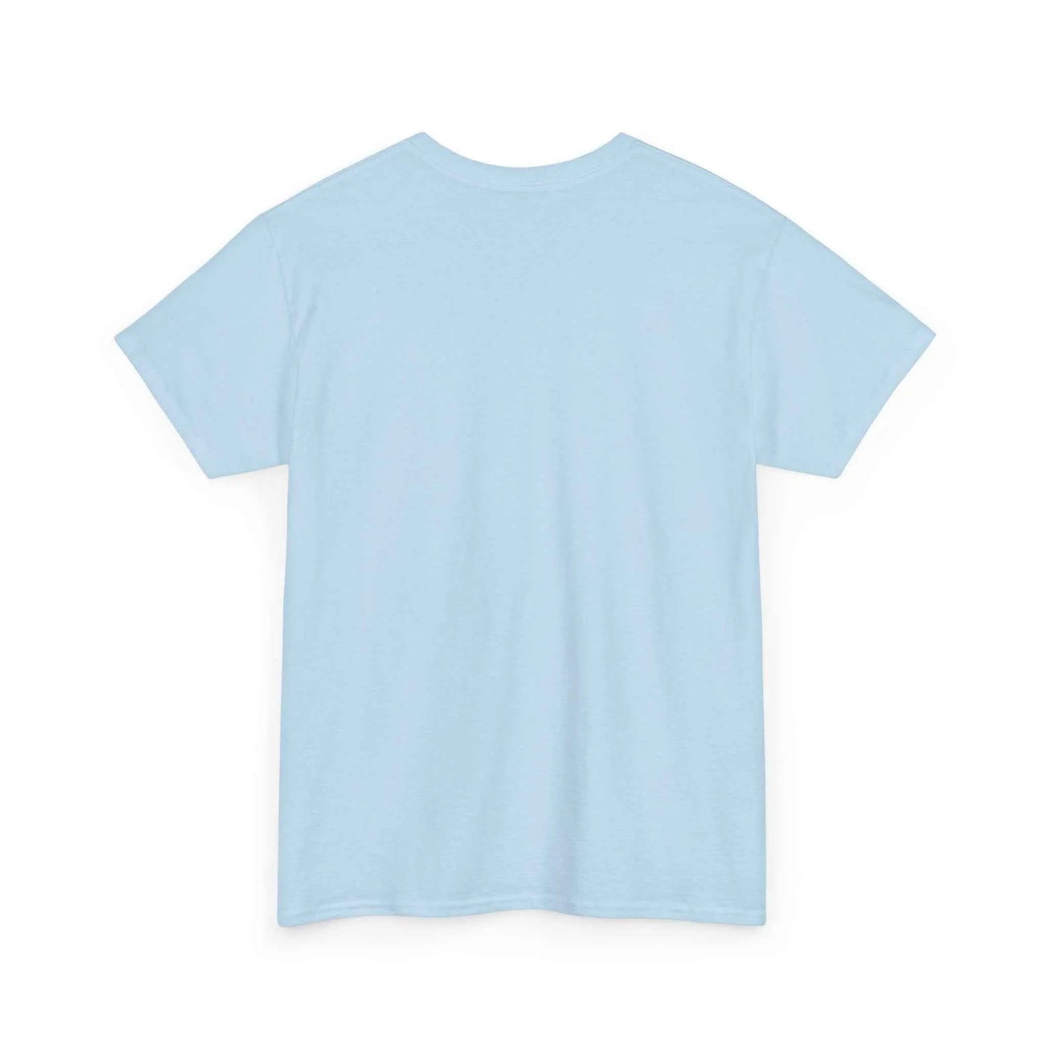 Pray Hard Tee — Urban Streetwear Christian Graphic T-Shirt back view in light blue.