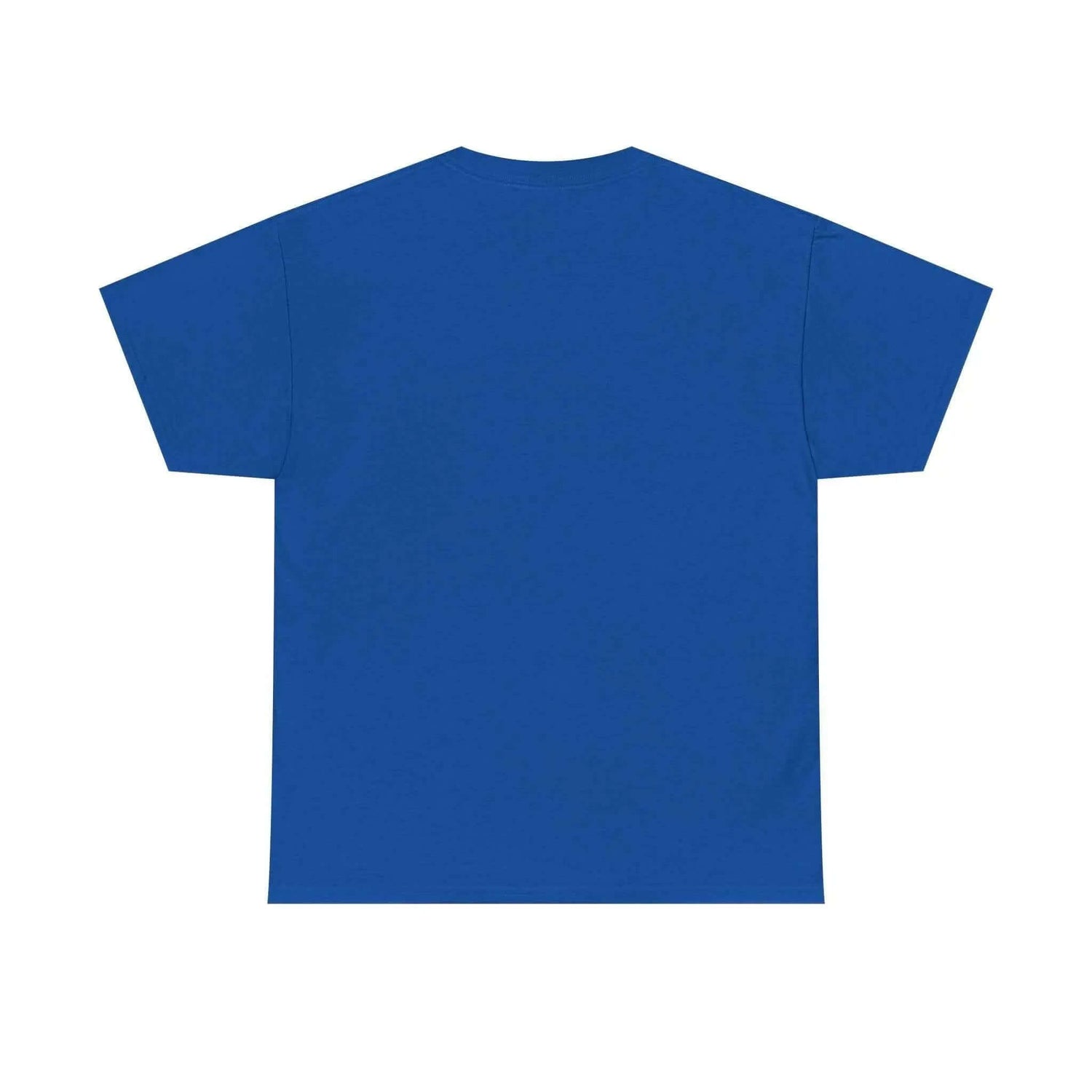 Back view of the Jesus Saves Graffiti T-Shirt in vibrant blue fabric.