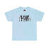 YHWH Marble Text T-Shirt — Minimalist Religious Faith Tee T-Shirt Printify Light Blue S