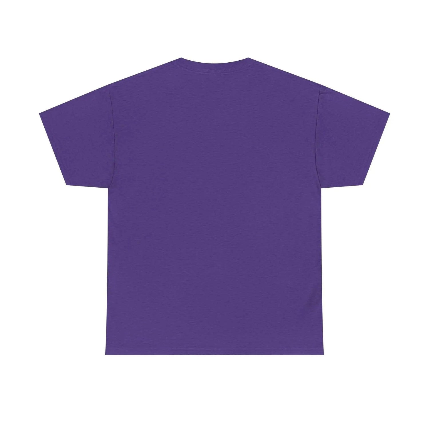 Back view of the Hard fought Hallelujah Tee religious in purple color.